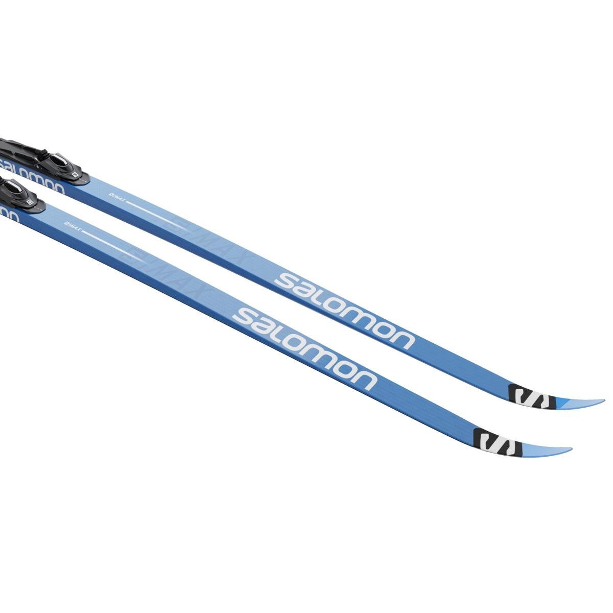 Set bežeckých lyží Salomon S/MAX eSKIN X-Hard + viazanie PROLINK SHIFT IN - modrá/čierna