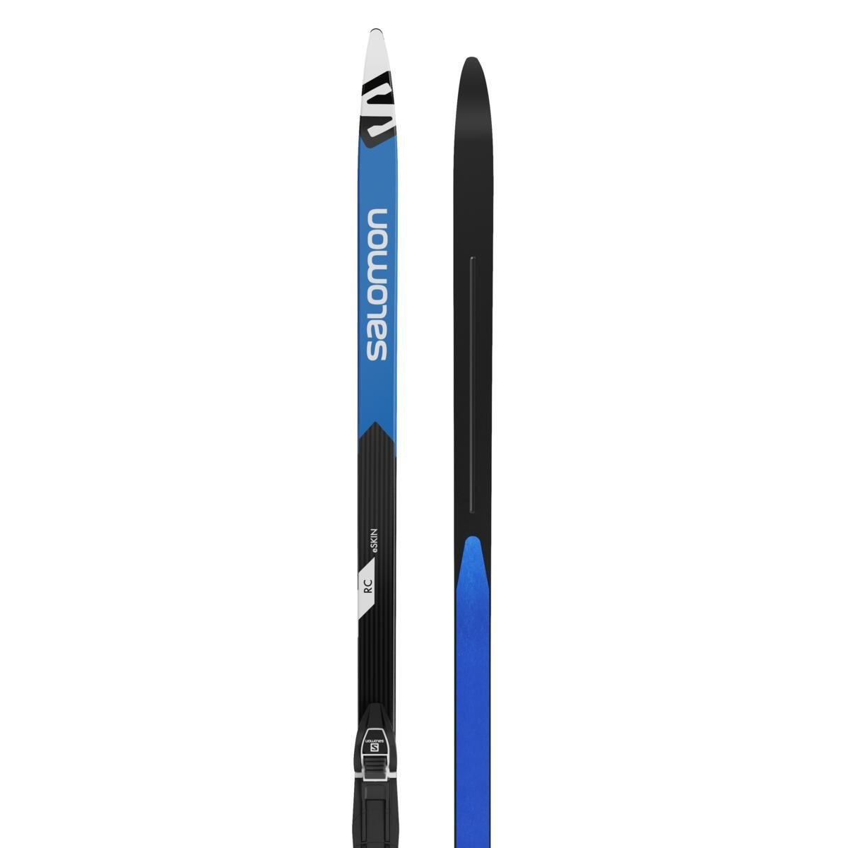 Set bežeckých lyží Salomon RC eSKIN JUNIOR + viazanie PROLINK ACCES JUNIOR - black/blue