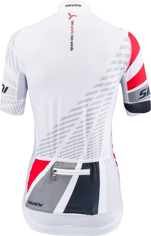 Cyklistický dres Silvini Team WD1402 - biela