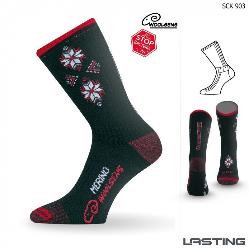 Ponožky Lasting SCK - čierna