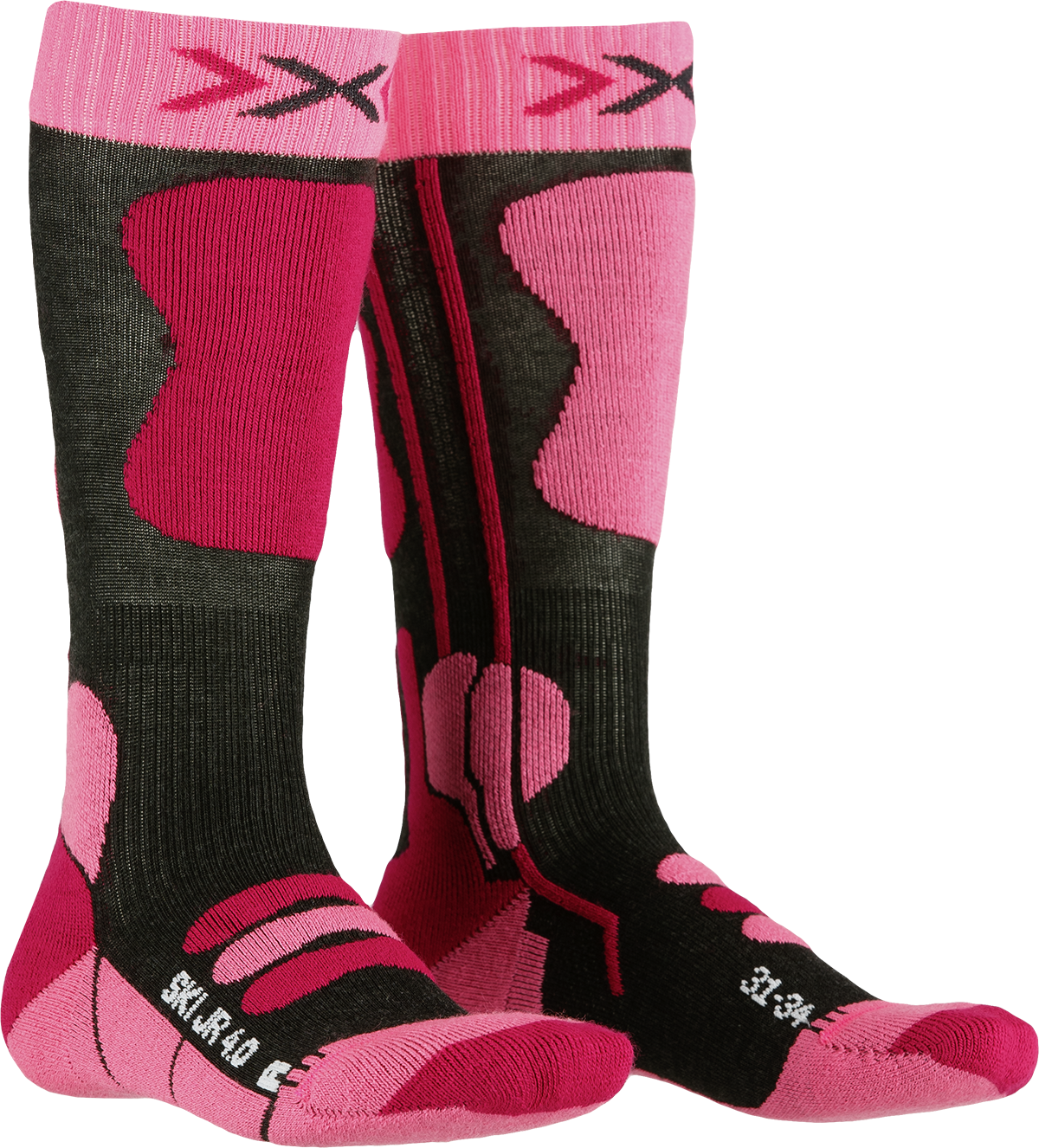Ponožky X-Bionic X-SOCKS® Ski Junior 4.0 - ružová/sivá