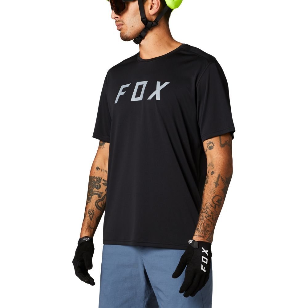 Cyklistický dres Fox Ranger Ss Jersey Fox M - čierna