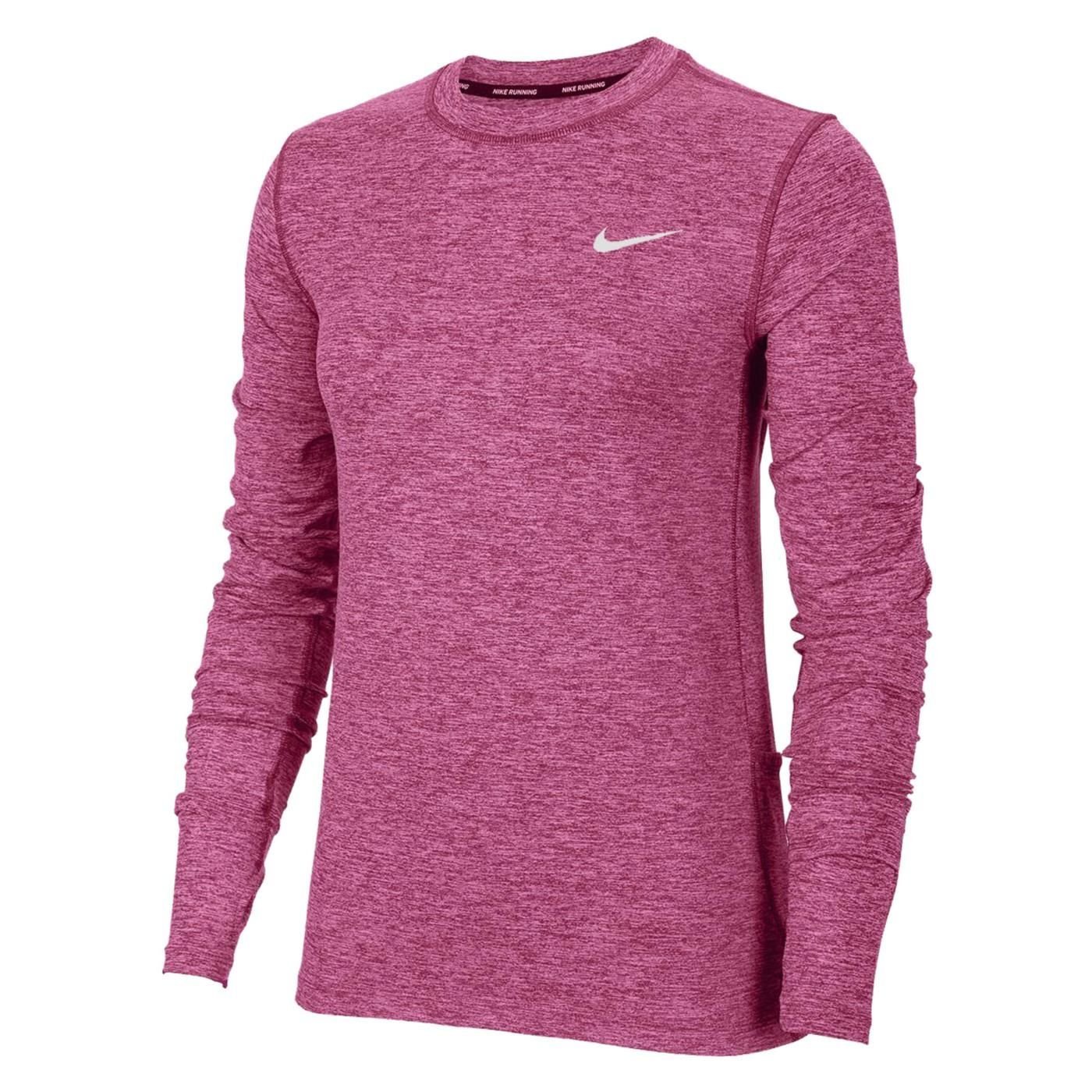 Tričko Nike NK Element Crew W - fialová/ružová