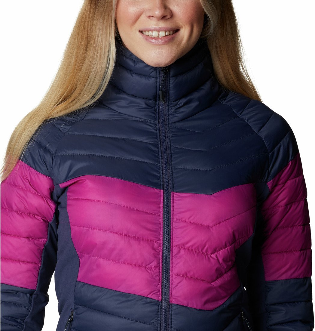 Bunda Columbia Powder Pass™ Non-Hooded Jacket W - tmavomodrá/fialová