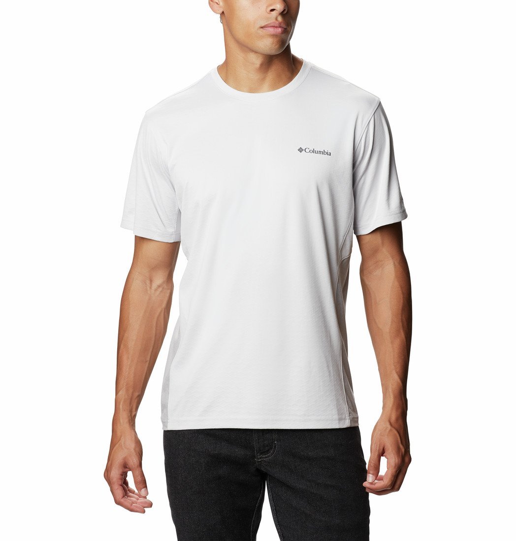 Tričko Columbia Zero Ice Cirro-Cool™ SS Shirt M - biela/sivá