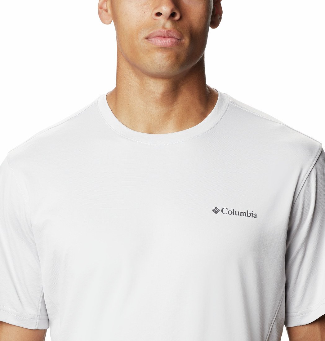 Tričko Columbia Zero Ice Cirro-Cool™ SS Shirt M - biela/sivá