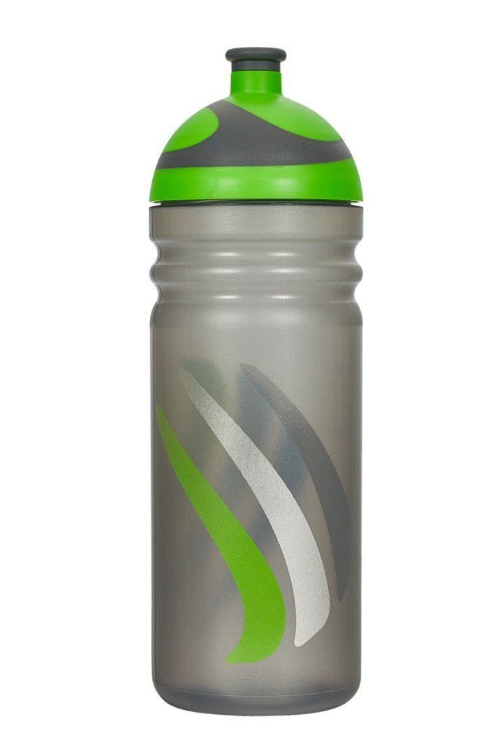 Fľaša Zdravá lahev Bike green (700ml) - čierna/zelená