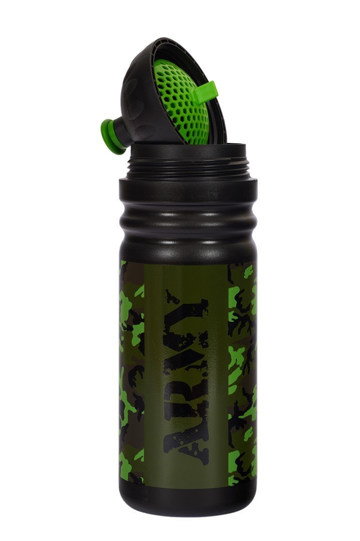 Fľaša Zdravá lahev Army (700 ml) - čierna/zelená