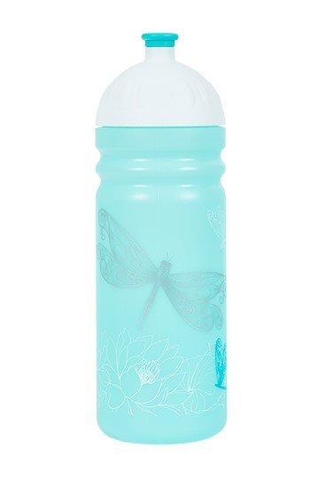 Fľaša Zdravá lahev Dragonfly (700 ml) - modrá/biela