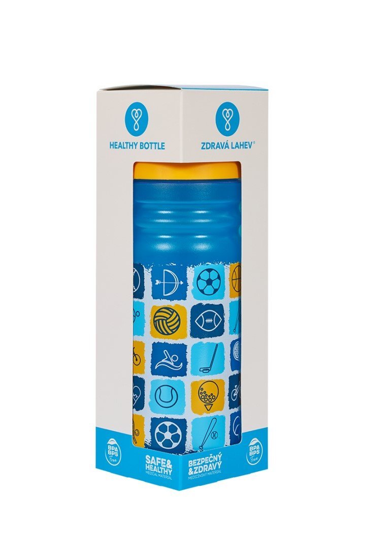Zdravá lahev Activity Bottle (700 ml) - modrá/žltá