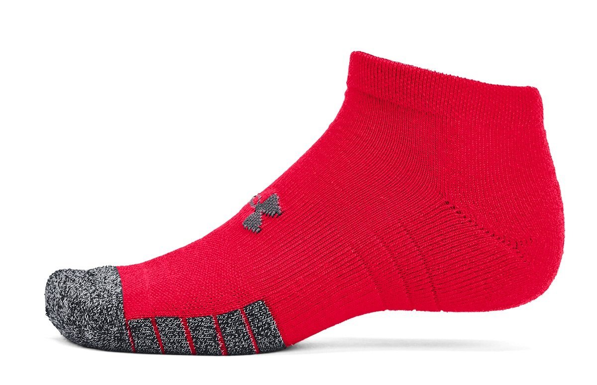 Ponožky Under Armour Heatgear Low Cut 3Pk - červená/sivá/čierna