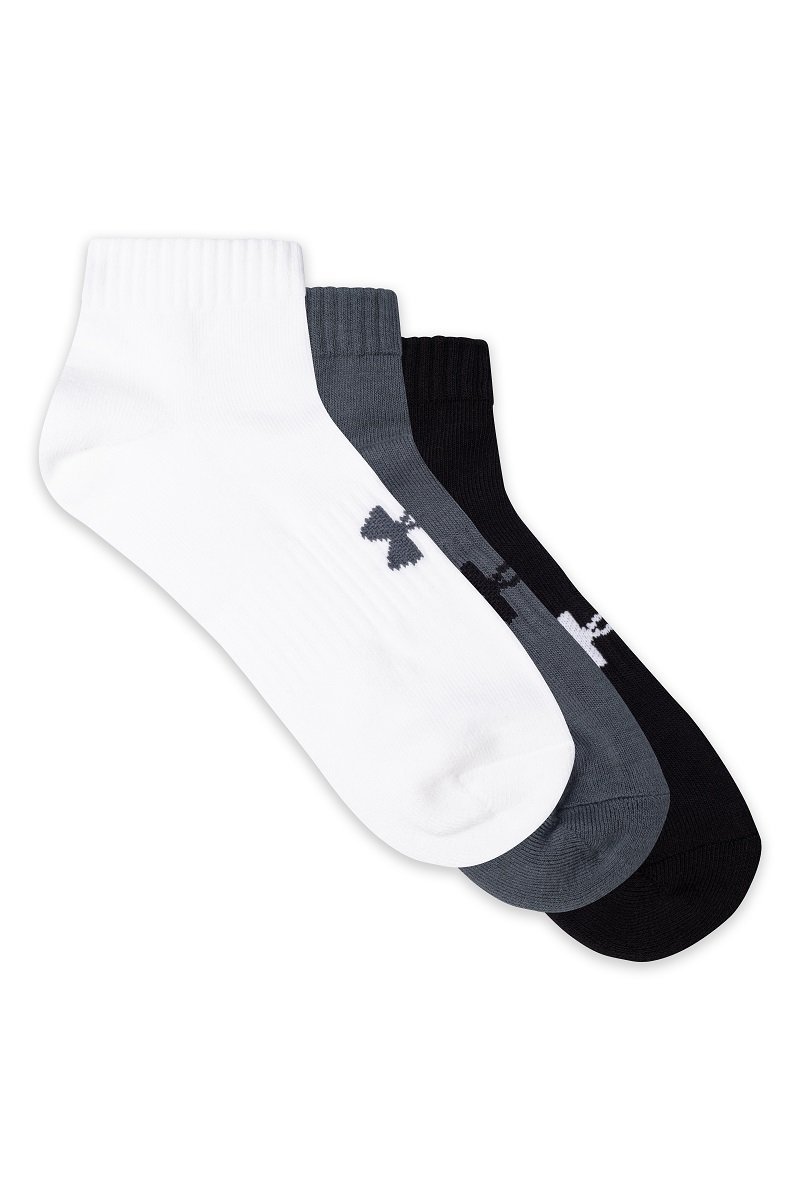 Ponožky Under Armour Core Low Cut 3Pk - biela/sivá/čierna