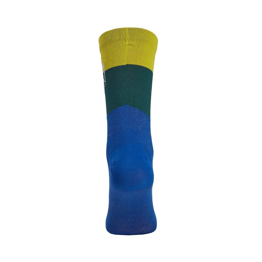 Cyklistické ponožky Silvini Ferugi UA1644 - modrá/žltá