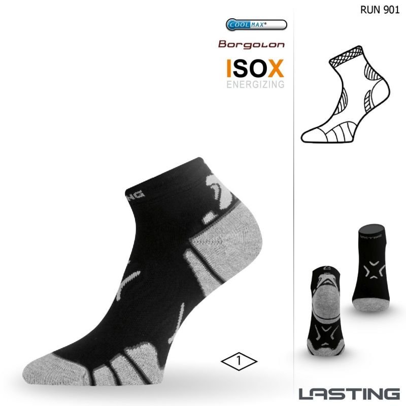 Ponožky Lasting RUN-901 - čierna